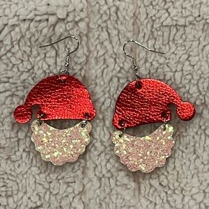 Sparkly Santa Earrings